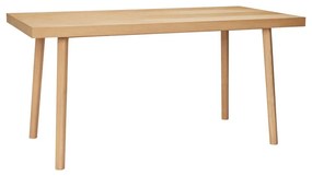 Jedálenský stôl v dekore duba v prírodnej farbe 80x160 cm Herringbone – Hübsch