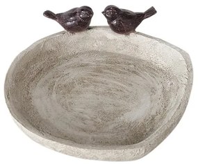 Napájadlo pre vtáky Birds Lubin, 6x21 cm, polyresin, béžová