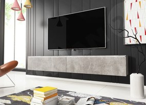 TV stolík/skrinka Dilune 180 (betón smart) (osvetlenie led biele). Vlastná spoľahlivá doprava až k Vám domov. 1053805