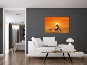 Obraz - Žirafy v národnom parku Serengeti (90x60 cm)