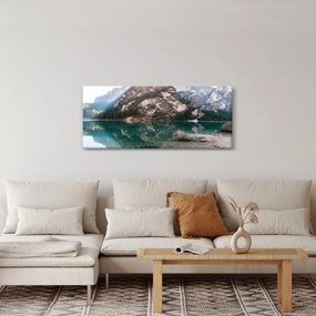 Obraz horského jazera (120x50 cm)