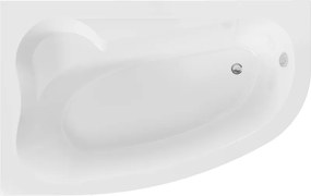 Mexen Westa rohová vaňa ľavá 160 x 100 cm, biela - 560116010001