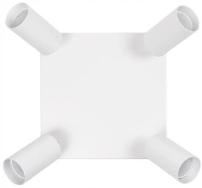 BERGE Bodové svietidlo GU10 VIKI-L 4 - biely štvorec