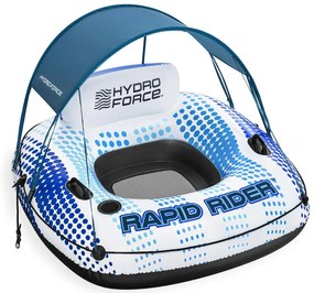 Nafukovací plavecký kruh Hydro-Force so strechou 123x123x51cm BESTWAY + sieťované dno + operadlo 43725