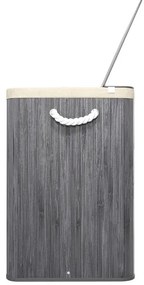 InternetovaZahrada Bambusový kôš Curly 150 L - sivý