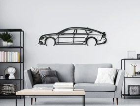 drevko Nálepka na stenu Audi A7 Sportsback Rozmer obrazu: 24 x 86 cm, Farba dekorácie: Čierna