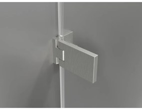 Mexen Lunar-F Duo, skladací sprchový kút 100 x 80 cm, 8mm číre sklo, oceľový profil, 836-100L-080P-97-00
