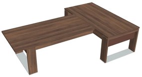 Stôl Verno+ S 200 x 300 cm s rokovacím prvkom, orech / hnedá