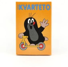 Kvarteto Krtek 2 společenská hra - karty v papírové krabičce 6x9cm