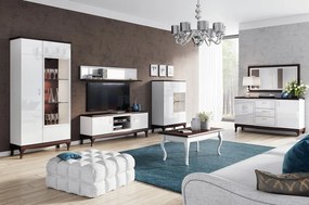 Nástěnné zrcadlo Massimo 80 135 cm bílé/mocca