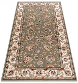 Koberec NAIN Ornament, ramka 7338/51088 zelený / béžový