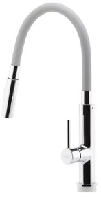 FERRO - Drezová batéria s flexibilným ramienkom lesklý chróm/šedá
