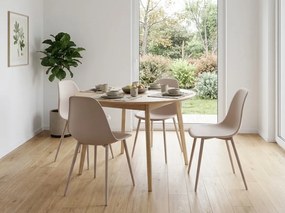 Jedálenská stolička OSAKA plastová, béžová