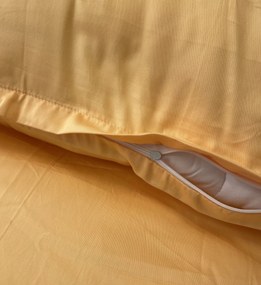 Obliečky bavlnený satén exclusive Modern zlaté 200x140cm+90x70cm TiaHome