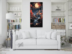 Gario Diamantové maľovanie Rozprávkový les Rozmery: 40 x 80 cm, Rámovanie: Iba zrolované plátno, Diamanty: Okrúhle