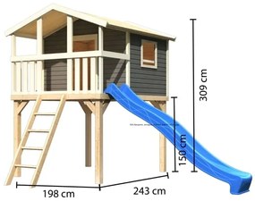 Detské ihrisko so šmýkačkou Dekorhome