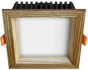 APLED - LED Podhľadové SQUARE WOODLINE LED/6W/230V 4000K 12x12 cm jaseň masív