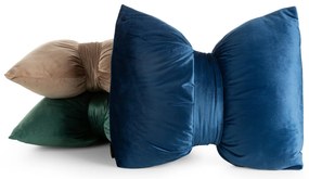 DEKORAČNÝ VANKÚŠ KOKARDA 45X55 CM TMAVOZELENÁ