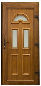 Dvere vchodové Ana 2 D24 90P zlatý dub