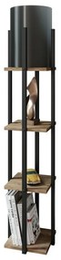 Stojacia lampa Nora - Black, Natural