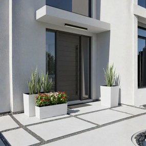 PLASTOVÝ KVETINÁČ BLOOM RIFLO 36X56X20 CM KRÉMOVÁ