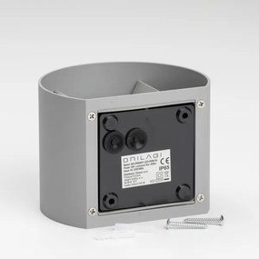 Brilagi - LED Vonkajšie nástenné svietidlo RONDO LED/6W/230V šedá IP54