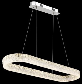 Globo 67387-40 - LED stmievateľný luster na lanku LAUREL 40W/230V číra+DO