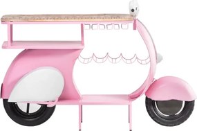 furniture-nabytek.cz - Lakovaný barový pult Scooter Nova Pink z kovu, ružová – 160×50×87 cm