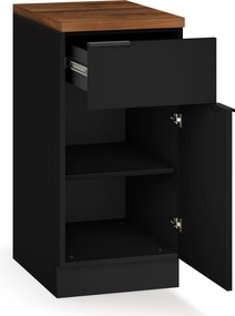 Blumfeldt WoodVista zásuvková skriňa, Robustná MDF pracovná doska, Soft-Close pánty, Hliníkové úchyty