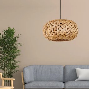 Luster na lanku HOSHI 1xE27/20W/230V pr. 38 cm konope