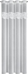 ZÁCLONA NA KRÚŽKOCH ARTEMIDA 140X250 CM BIELA