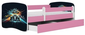 Detská posteľ Babydreams race ružová