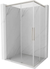 Mexen Rox, Duo posuvný sprchový kút 85 x 80 cm, 8mm číre sklo, oceľový profil, 8C2D-085-080-97-00