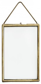 MADAM STOLTZ Závesný fotorámček Antique Brass 15cm