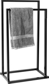 Tutumi Tutumi, 2-ramenný kovový stojan na uteráky 450x260x820 mm 391872, čierna matná, HOM-06589