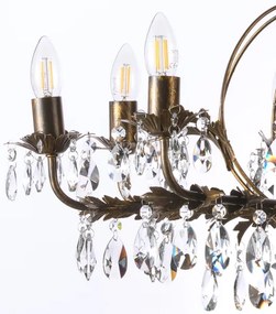 ONLI - Luster na reťazi TERESA 8xE14/6W/230V bronzová