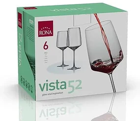 Rona Poháre na víno VISTA 520 ml, 6 ks