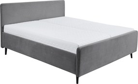 XXXLutz ČALÚNENÁ POSTEĽ, 180/200 cm, tmavosivá MID.YOU - Online Only spálne - 002220052713