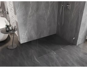 Mexen Lunar, sprchová stena pravá 150 x 200 cm, priehľadná 8 mm, brúsený nikel, 830-150-000-97-00-P