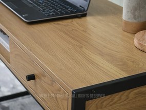 PC stolík Nills (dub + čierna). Vlastná spoľahlivá doprava až k Vám domov. 1109798