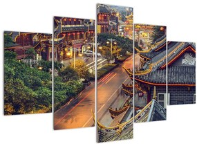 Obraz - Qintai Road, Čcheng-tu, Čína (150x105 cm)