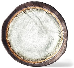 Sivý keramický tanier MIJ Akane, ø 27 cm