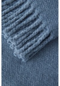 Modrosivá deka s podielom bavlny Euromant Basics, 140 x 180 cm