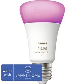 LED žiarovka Philips HUE 8719514291171 White And Color Ambiance A60 E27 9W/75W 1100lm 2000-6500K stmievateľná - kompatibilná so SMART HOME by hornbach