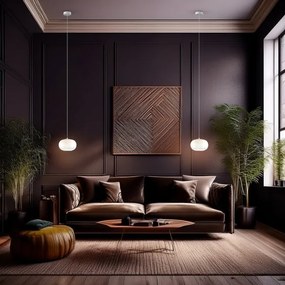 LED Luster na lanku VASO LED/4W/230V pr. 18 cm biela