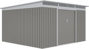 Záhradný domček G21 GRAH 1132 - 340 x 333 cm, metalický šedý