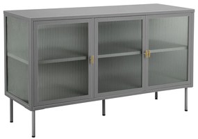 Sivá kovová vitrína 130x75 cm Rosalie – Støraa