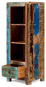 furniture-nabytek.cz - Masívna kúpeľňová vysoká komoda Blue Lagoon z mangového dreva, lakovaná, farebná – 50×45×135 cm