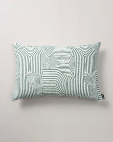 Karin - jednoduchá obliečka, 60x40cm farba produktu zelená látka zapletaná, vzorované