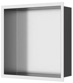 Vstavaná polička SAT Aurum kartáčovaná oceľ 33x33 cm SATAURN3030BS